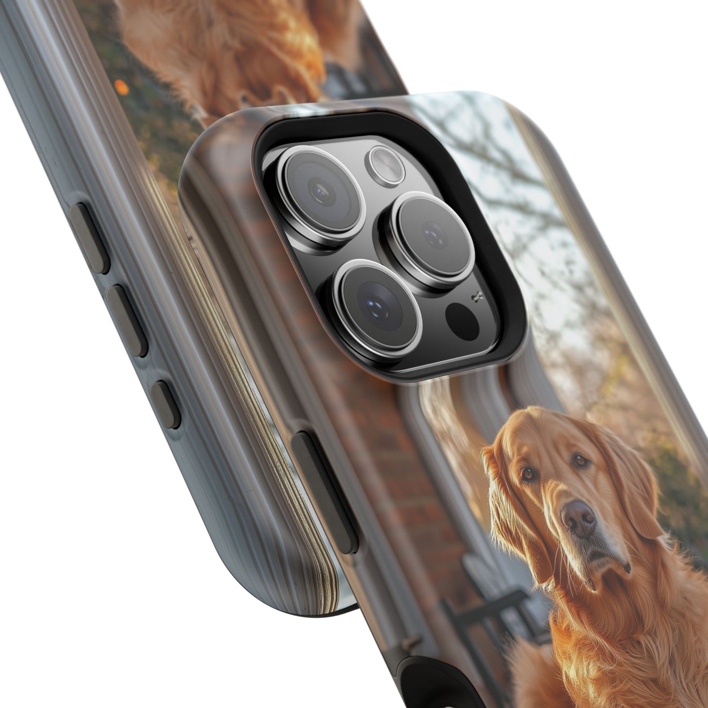 Golden Retriever on Porch - iPhone MagSafe Series Case