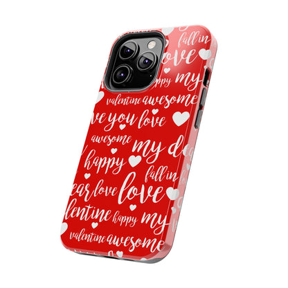 Valentine Words Pattern – iPhone Case