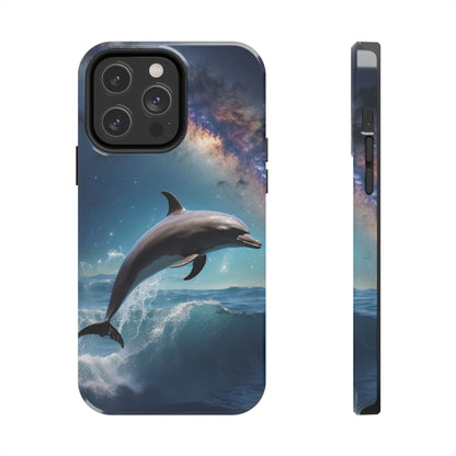 Dolphin Galaxy Splash - iPhone Case