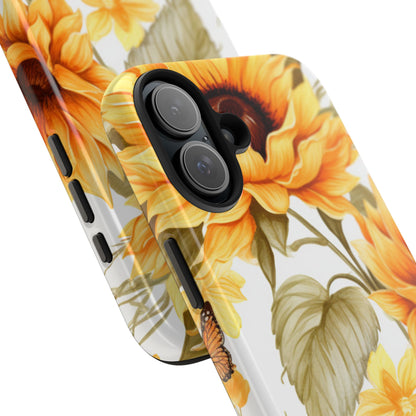 Sunflower & Butterfly Bliss - iPhone Series Case