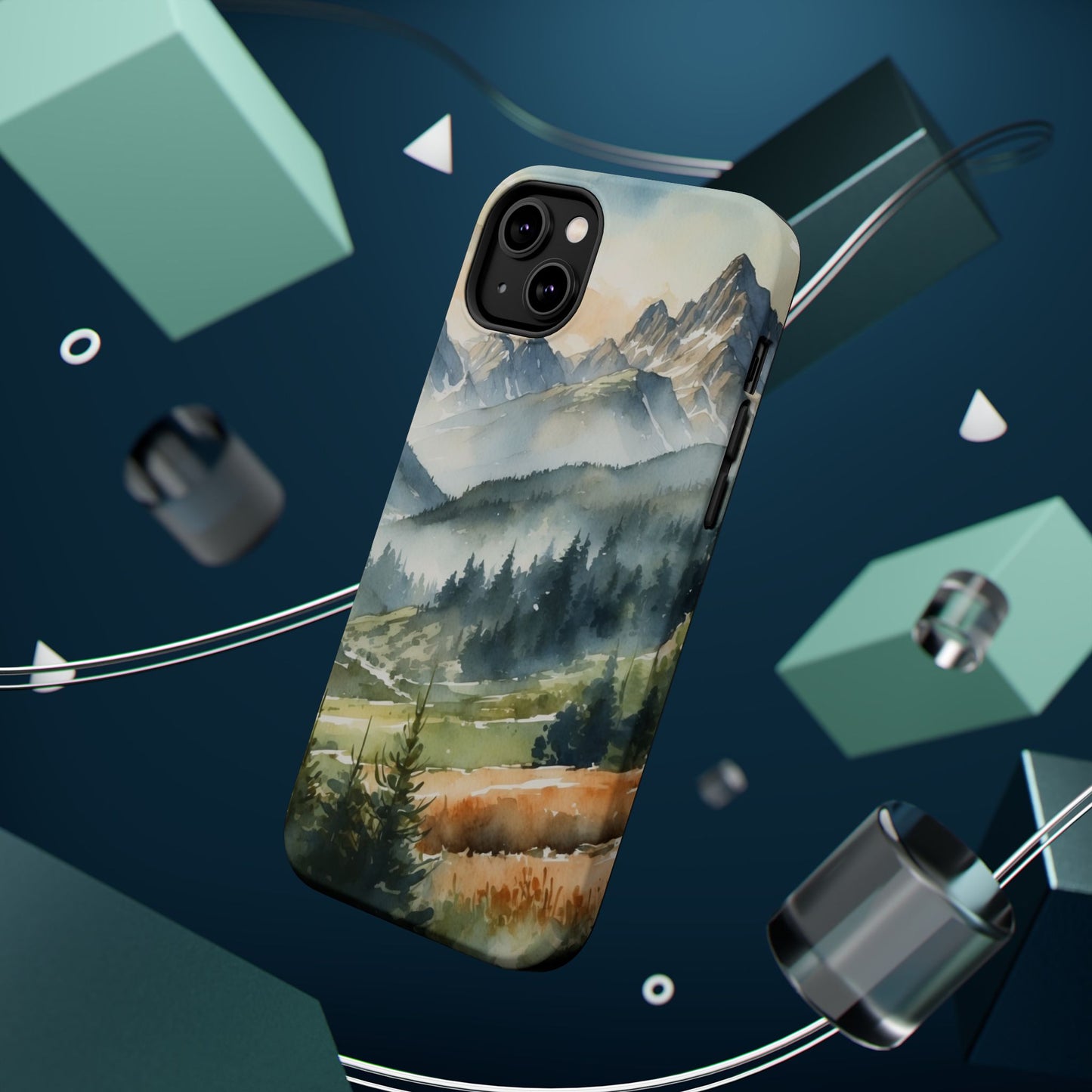 Serene Alpine Forest - MagSafe iPhone Case