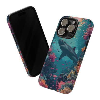 Ocean Shark Coral Reef iPhone Case