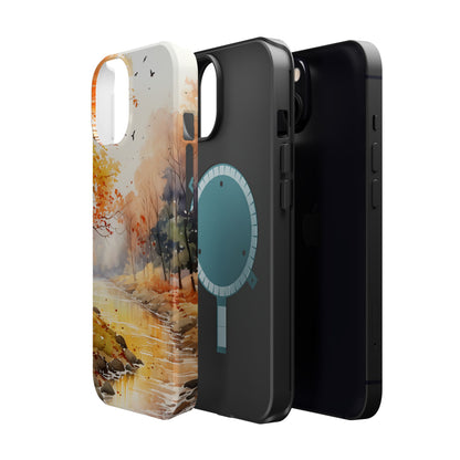 Autumn River Serenity – MagSafe iPhone Case