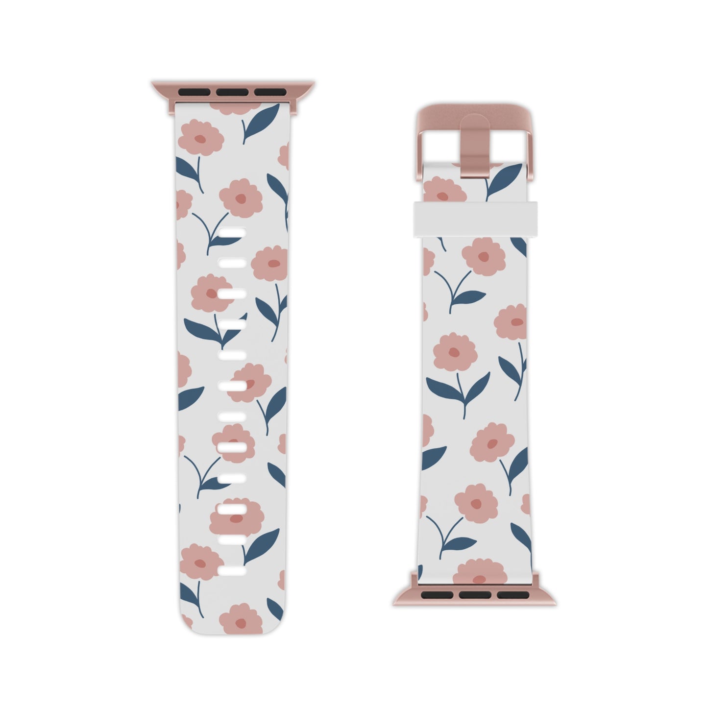 Playful Pink Floral Apple Watch Band