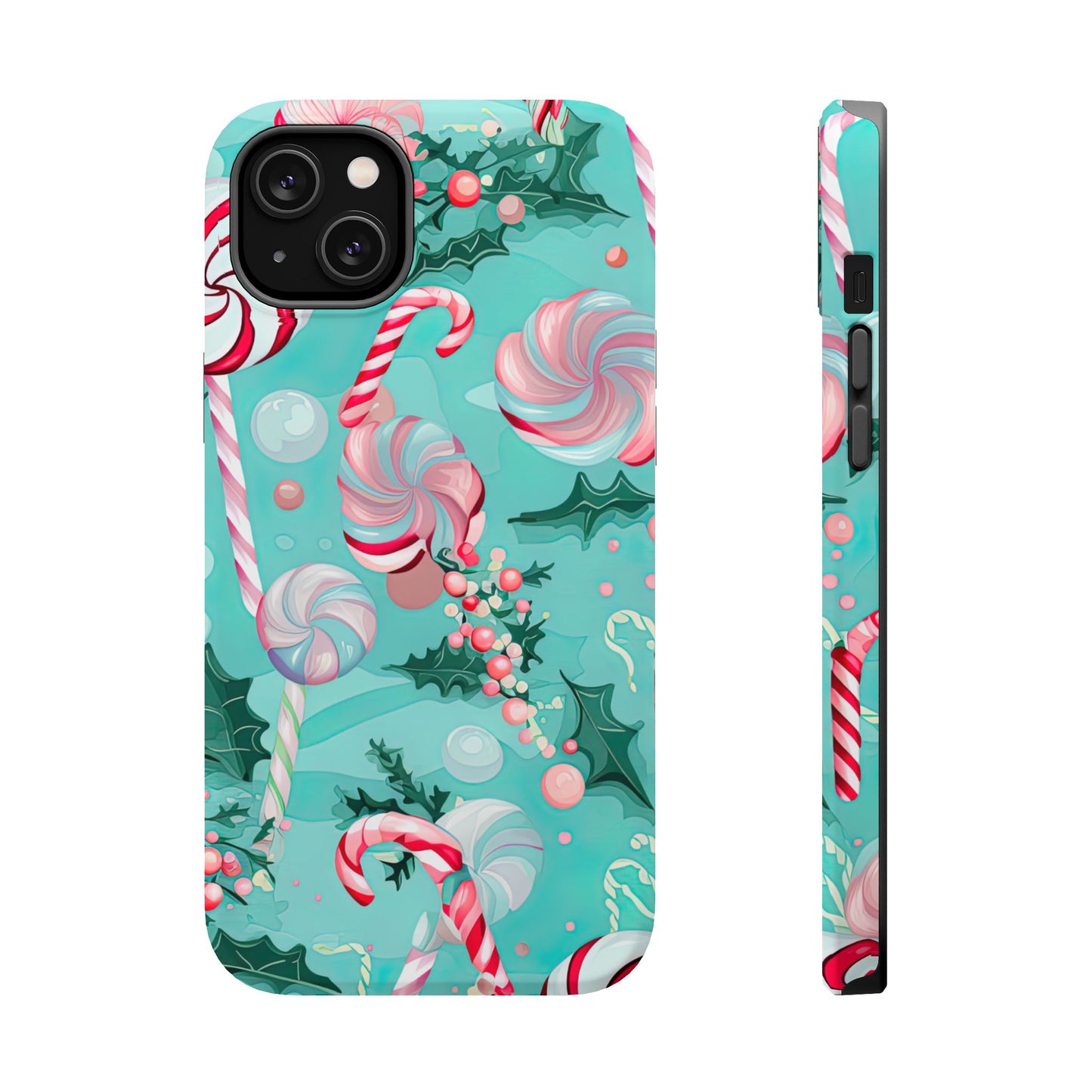 Candy Cane & Peppermint Holiday Delight – MagSafe iPhone Series Case