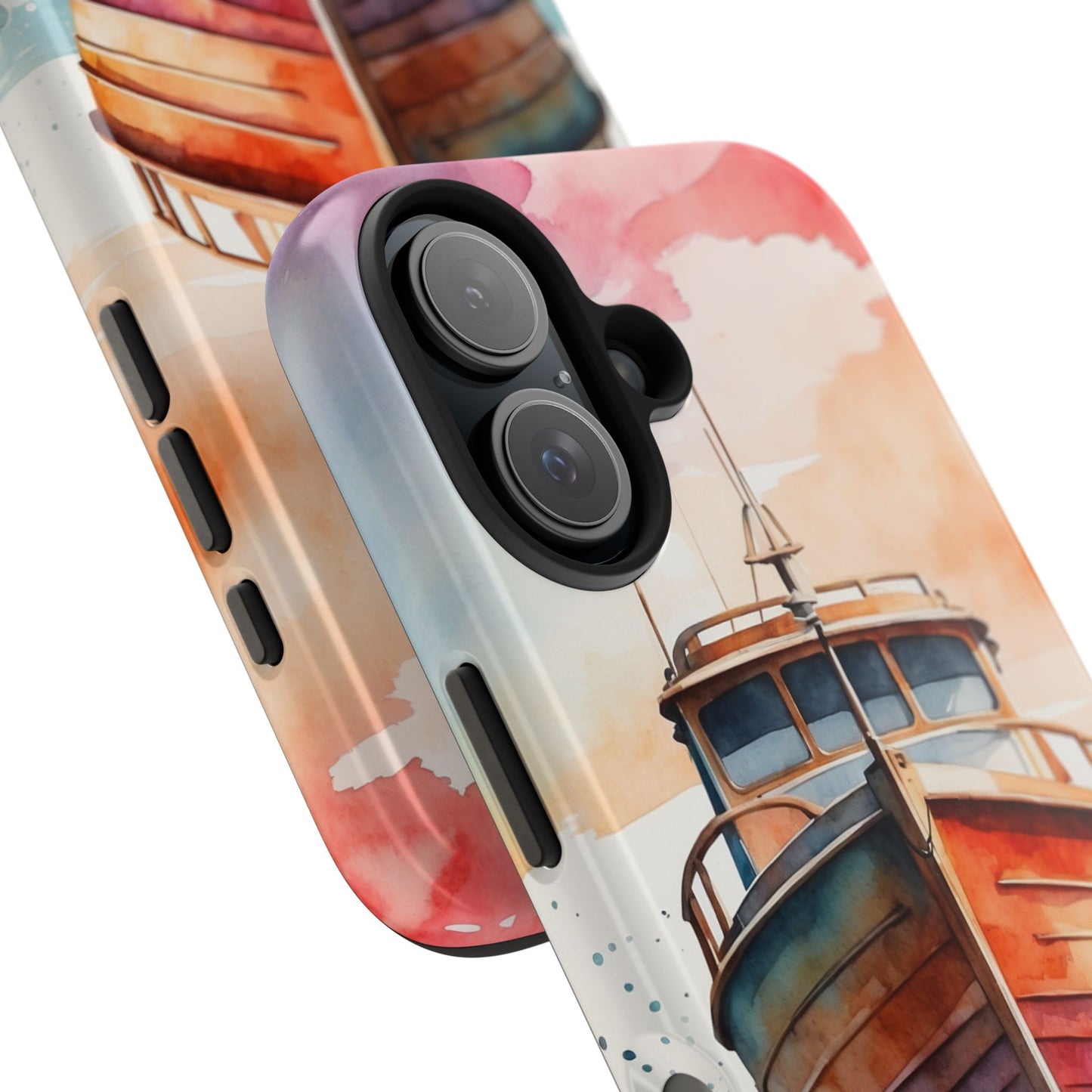 Sunset Sail Watercolor Boat – iPhone Series Case