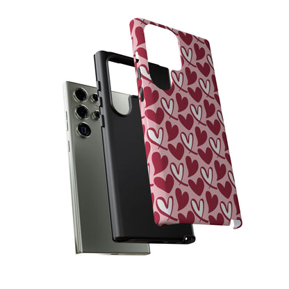 Hand-Drawn Hearts Samsung Galaxy Case