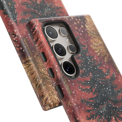 Rustic Red Winter Forest - Samsung Galaxy Series Case