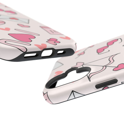 Valentine's Day Scribbles MagSafe iPhone Case