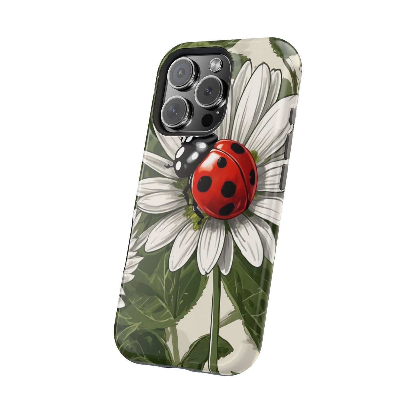 Ladybug & Daisy Garden Charm - MagSafe iPhone Case