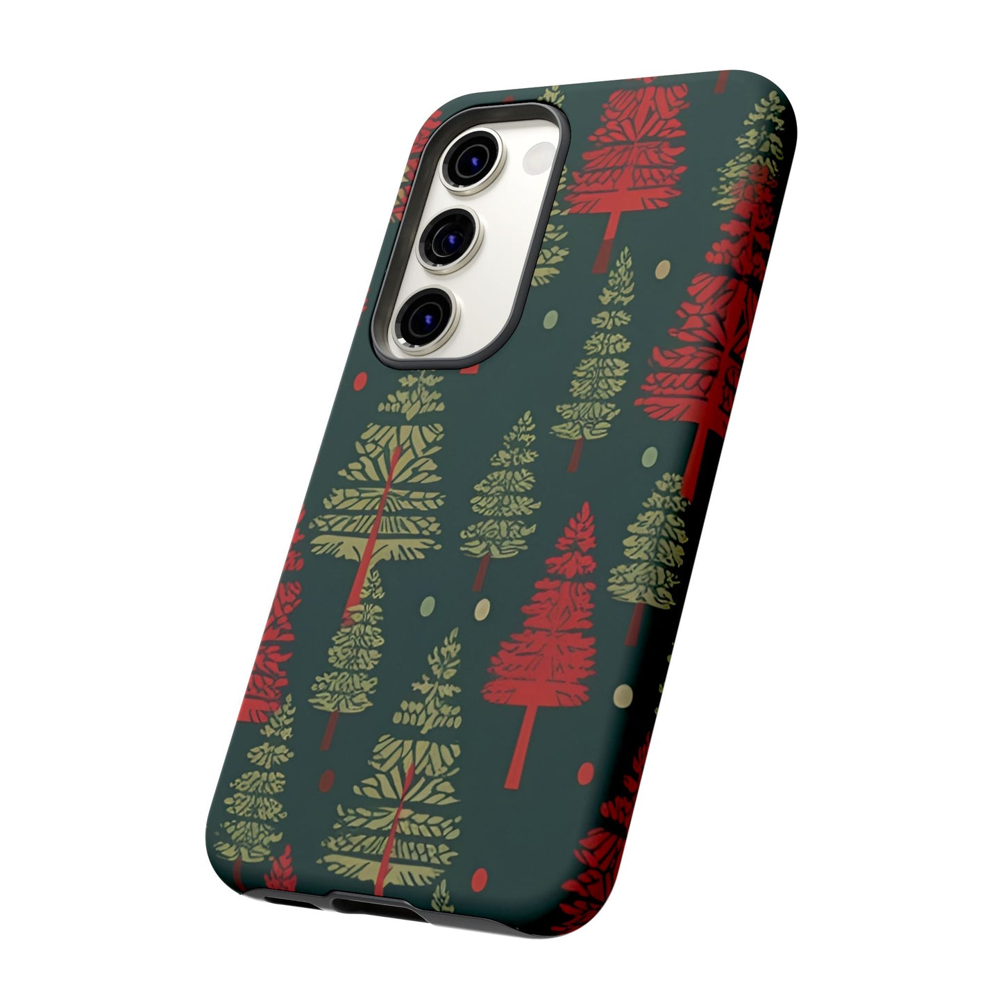 Retro Christmas Trees Pattern - Samsung Galaxy Series Case