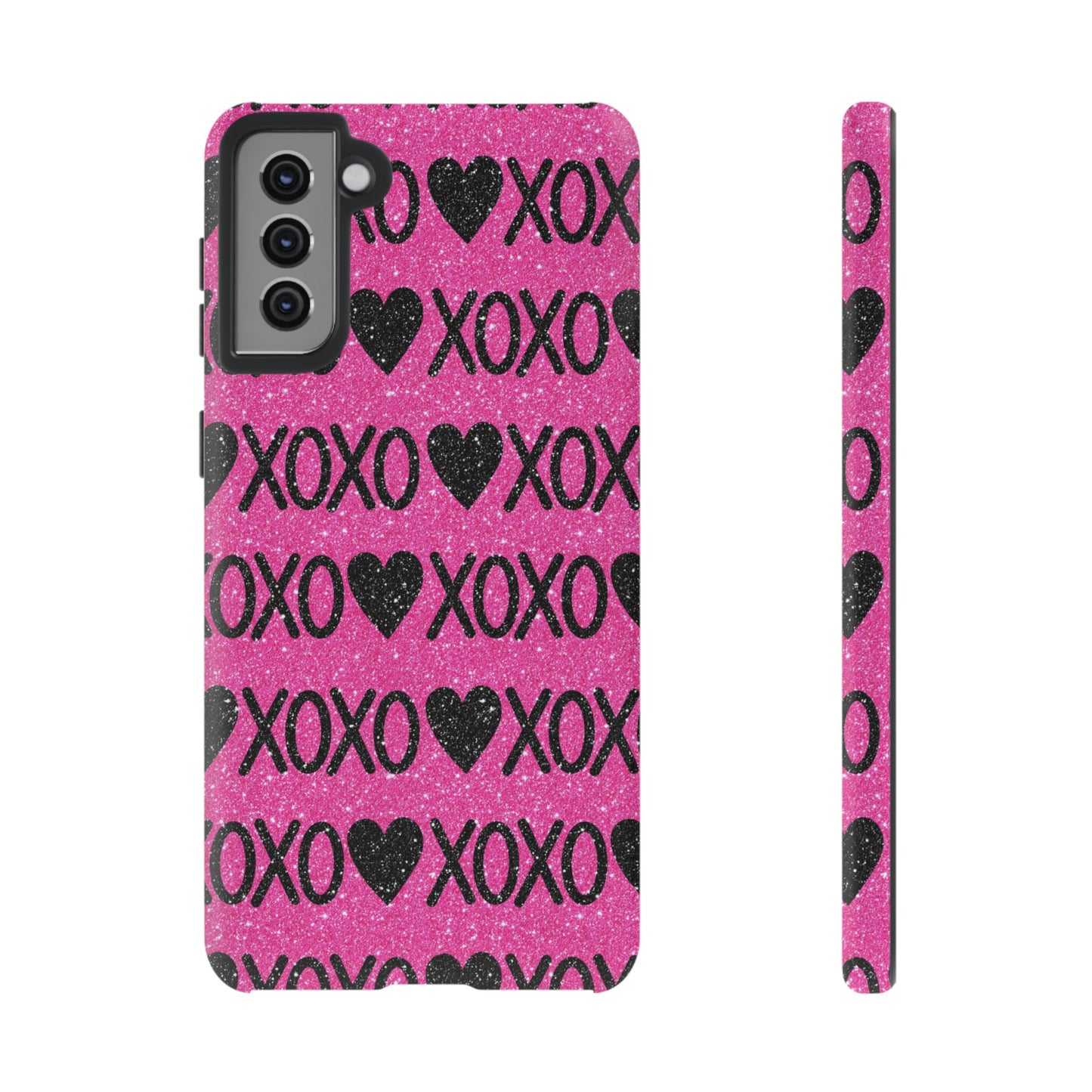 XOXO Glitter Hearts Samsung Case