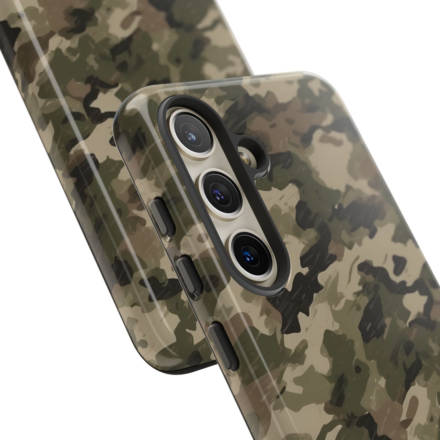 Classic Light Brown Camouflage – Premium Samsung Galaxy Case, Rugged and Stylish