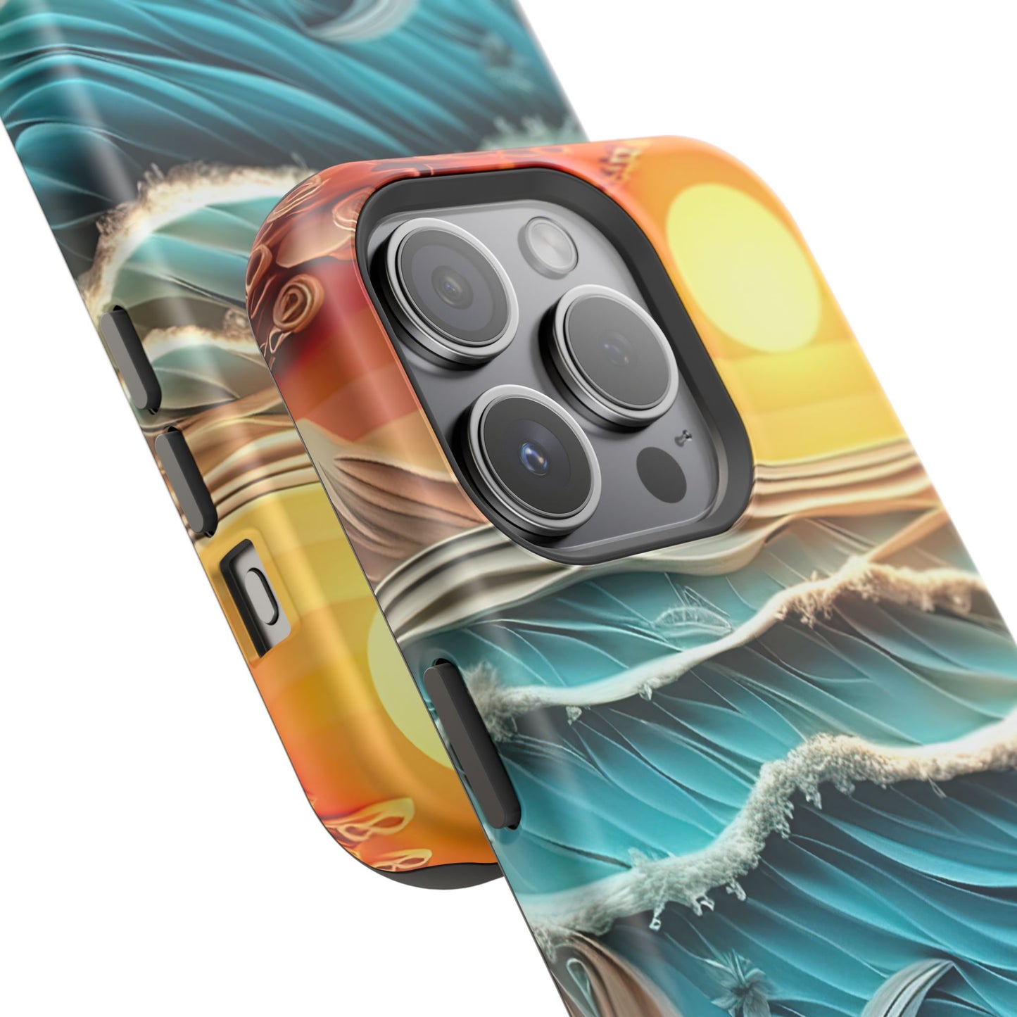 Tropical Sunset Paper Art Ocean – iPhone Series Case