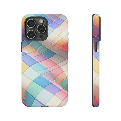 Pastel Prism Plaid iPhone Case