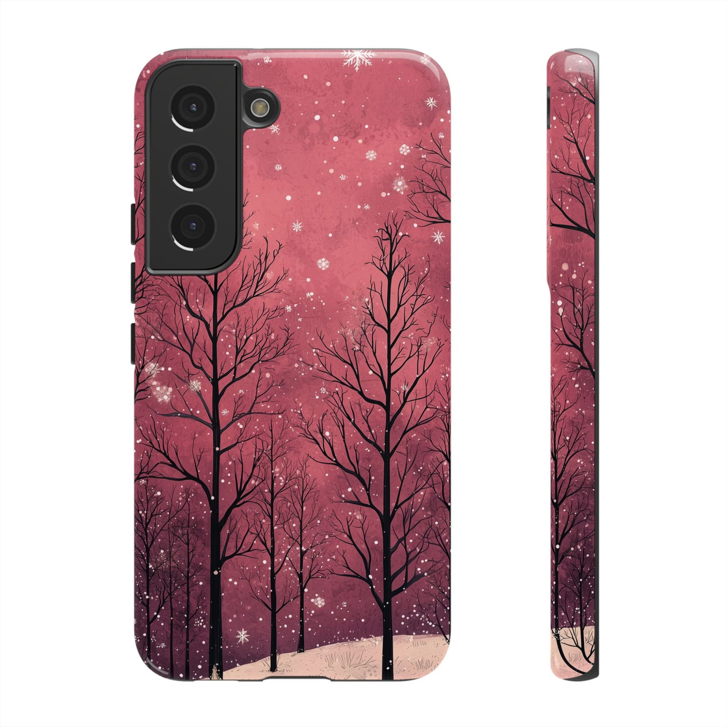 Pink Winter Twilight Forest - Samsung Galaxy Series Case