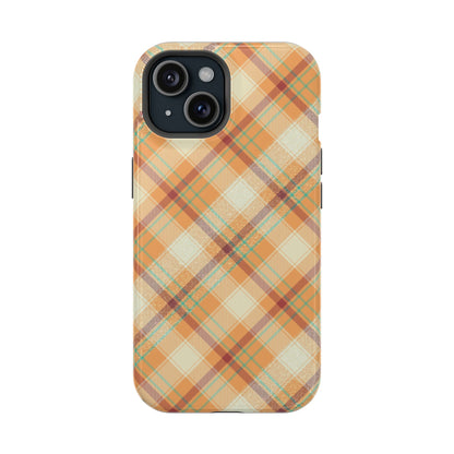 MagSafe Case - Warm Autumn Plaid Design