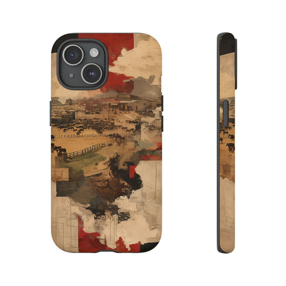 Vintage Abstract iPhone Case - Rustic Art Protective Cover