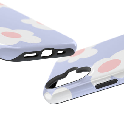 Retro Daisy Pastel Tough MagSafe iPhone Case – Durable Design with Soft Matte Finish