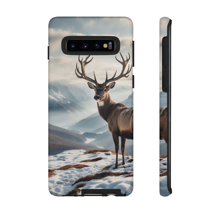 Alpine Majesty: Stag in Snow – Samsung Galaxy Case