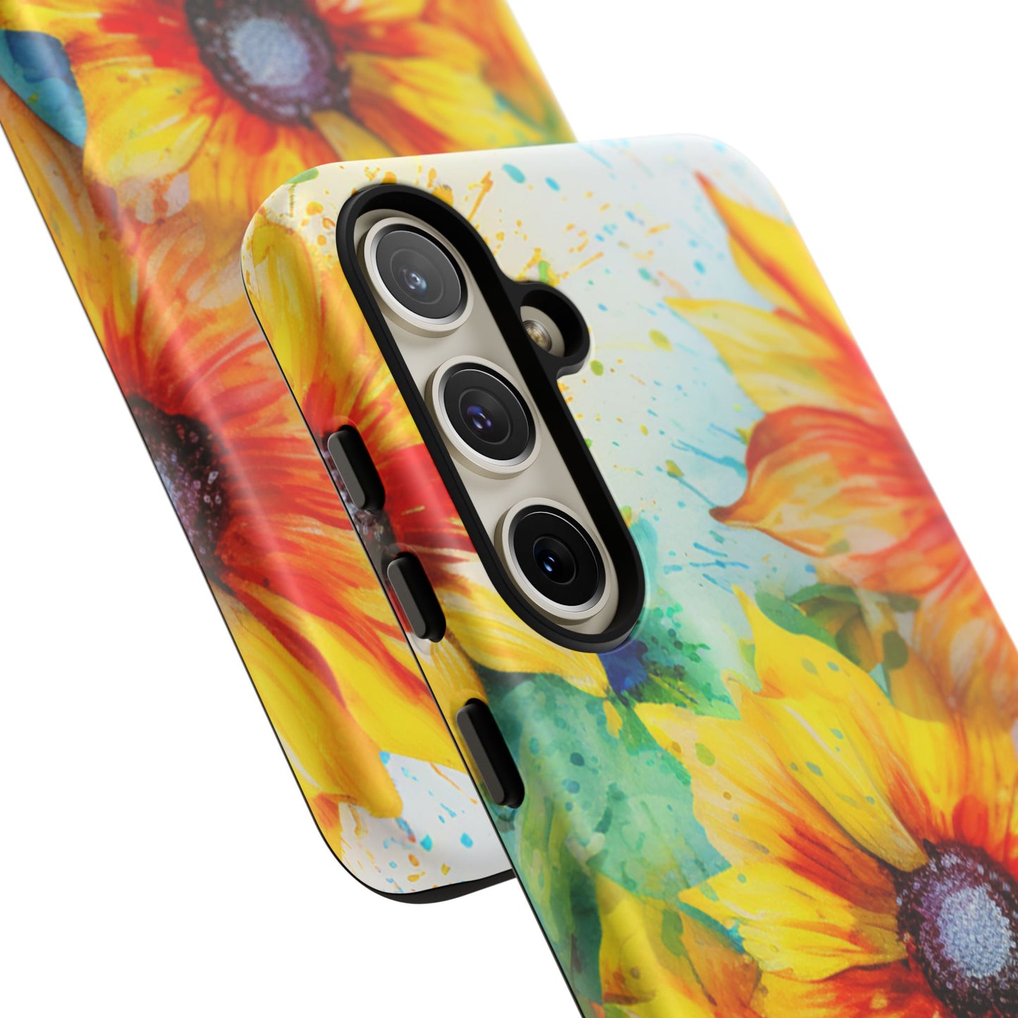 Watercolor Sunflower Splash - Samsung Galaxy Series Case