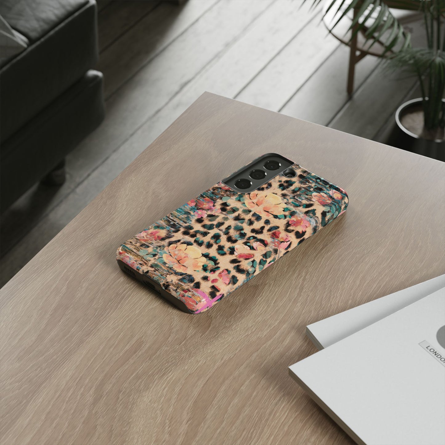 Rustic Floral Leopard - Samsung Galaxy Series Case