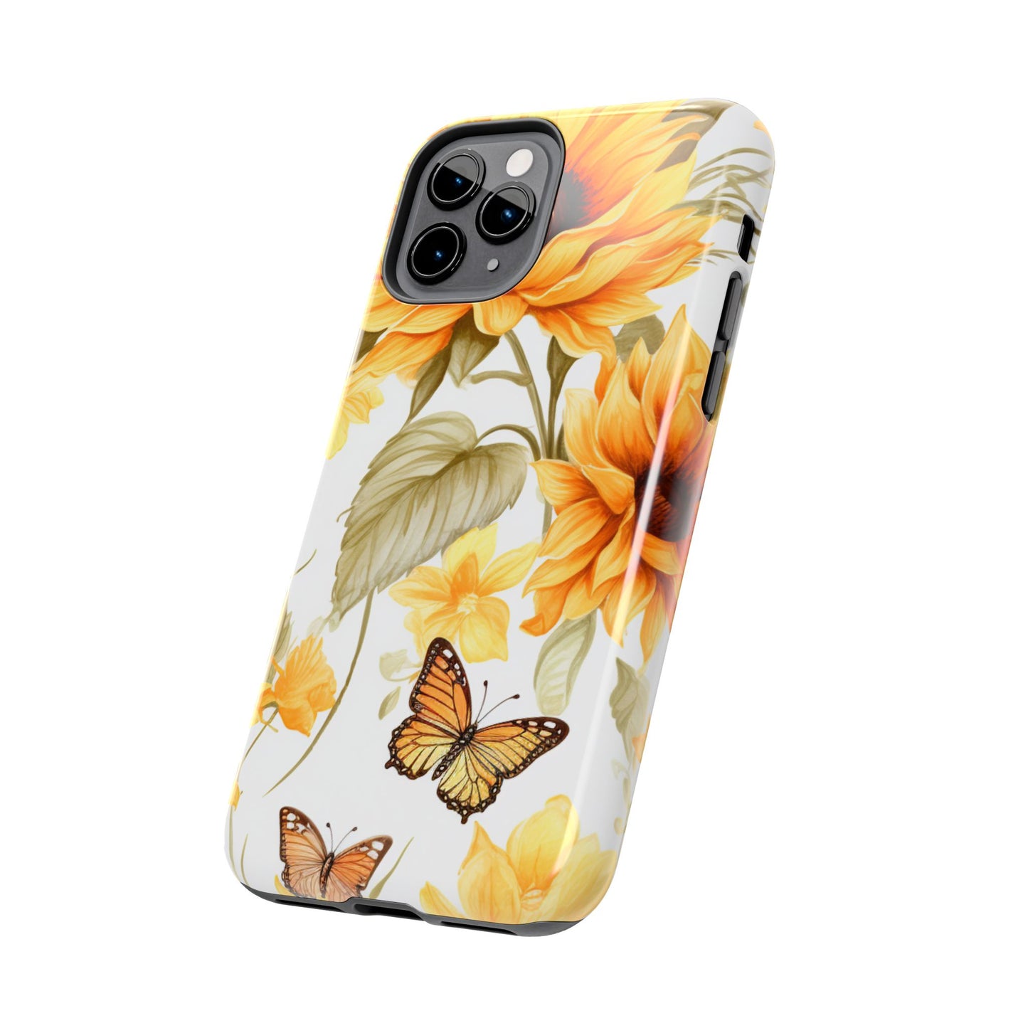 Sunflower & Butterfly Bliss - iPhone Series Case