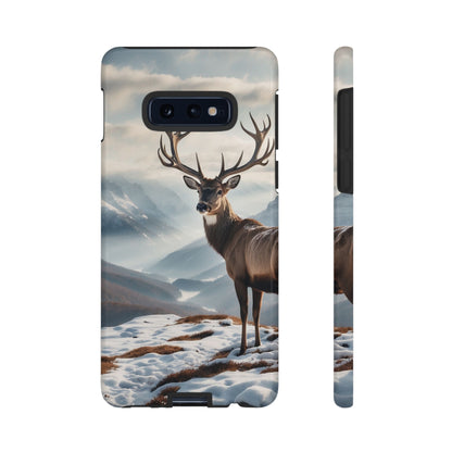 Alpine Majesty: Stag in Snow – Samsung Galaxy Case