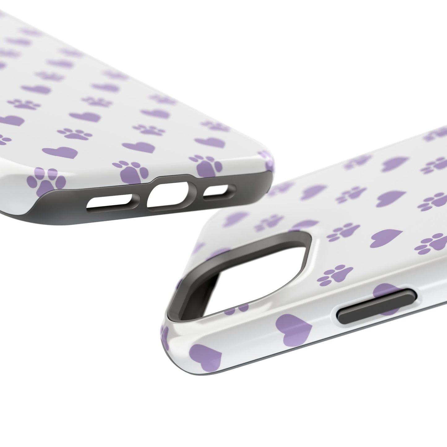 Paw Prints & Hearts – MagSafe iPhone Case with Adorable Pet-Lover Design