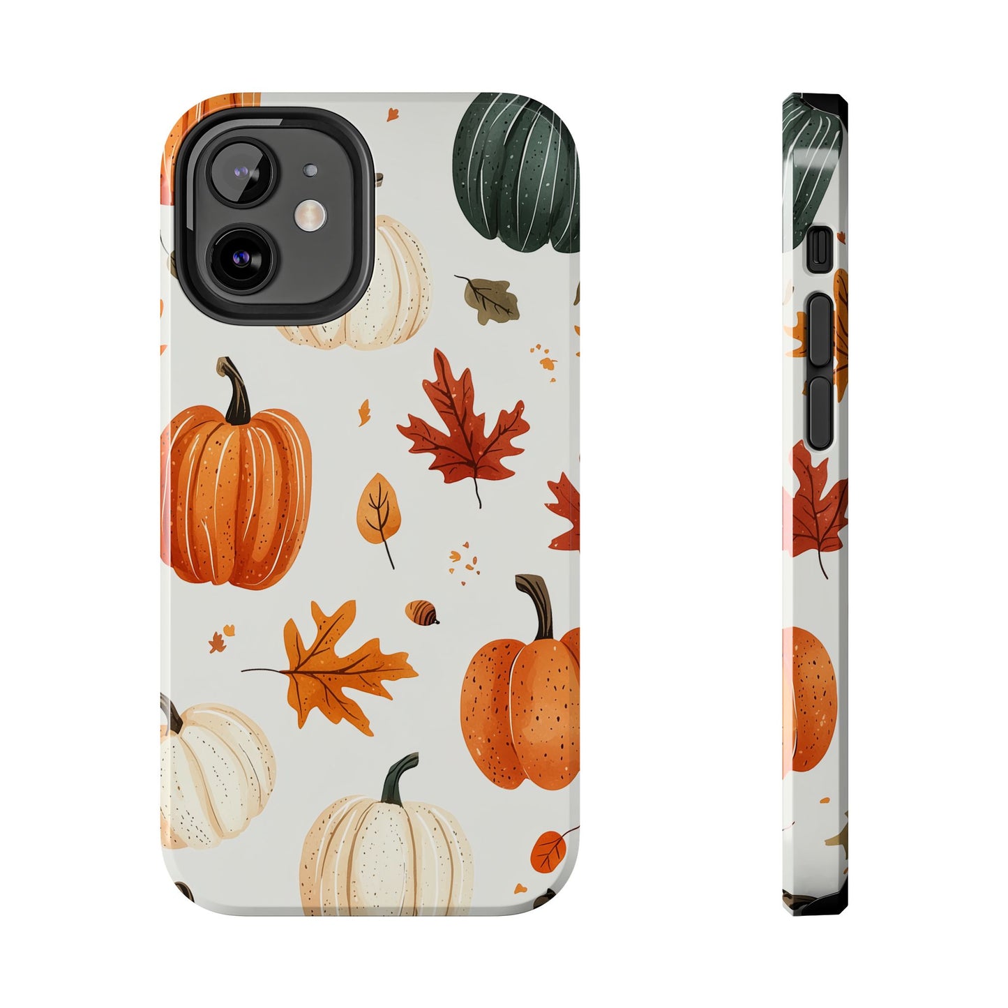 Autumn Pumpkin iPhone Case – Fall Leaves and Harvest Design