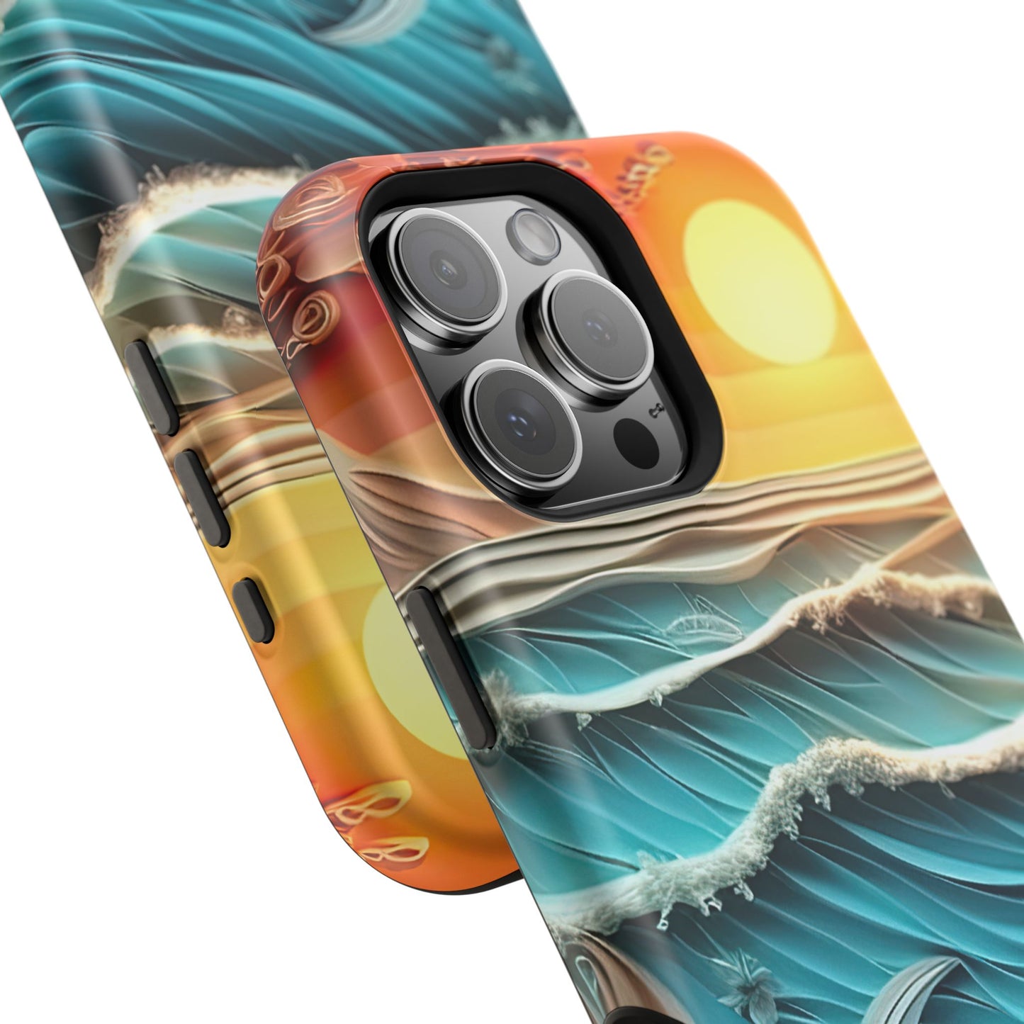 Tropical Sunset Paper Art Ocean – iPhone Series Case