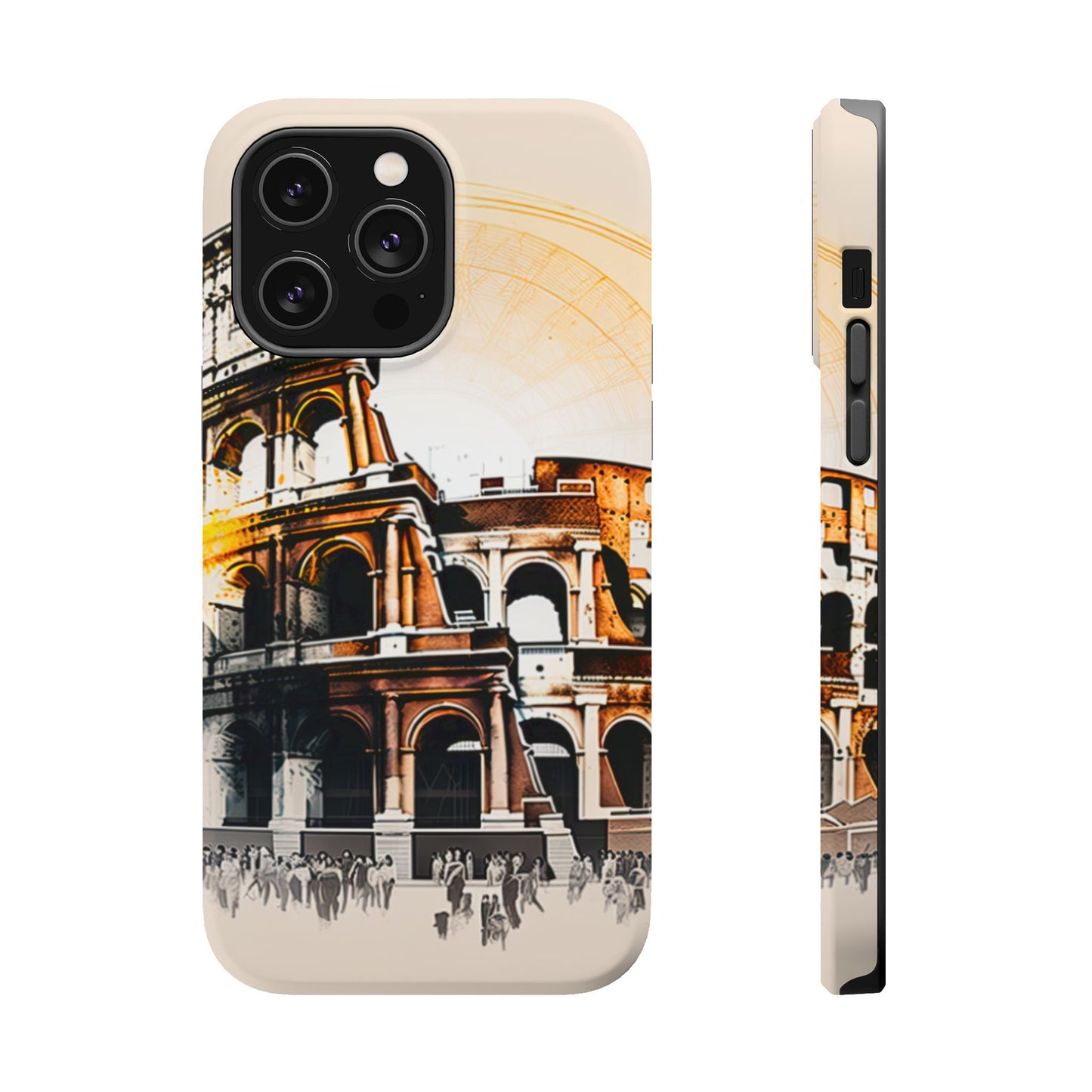 Rome Colosseum MagSafe iPhone Case - Italian Landmark with Wireless Charging Compatibility