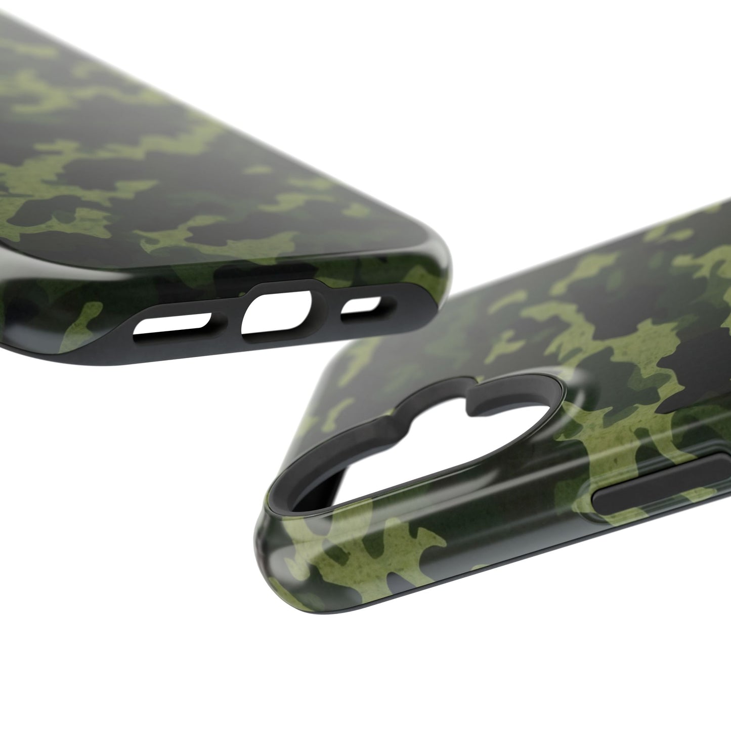 Dark Green Camouflage – MagSafe iPhone Case, Slim and Drop-Resistant