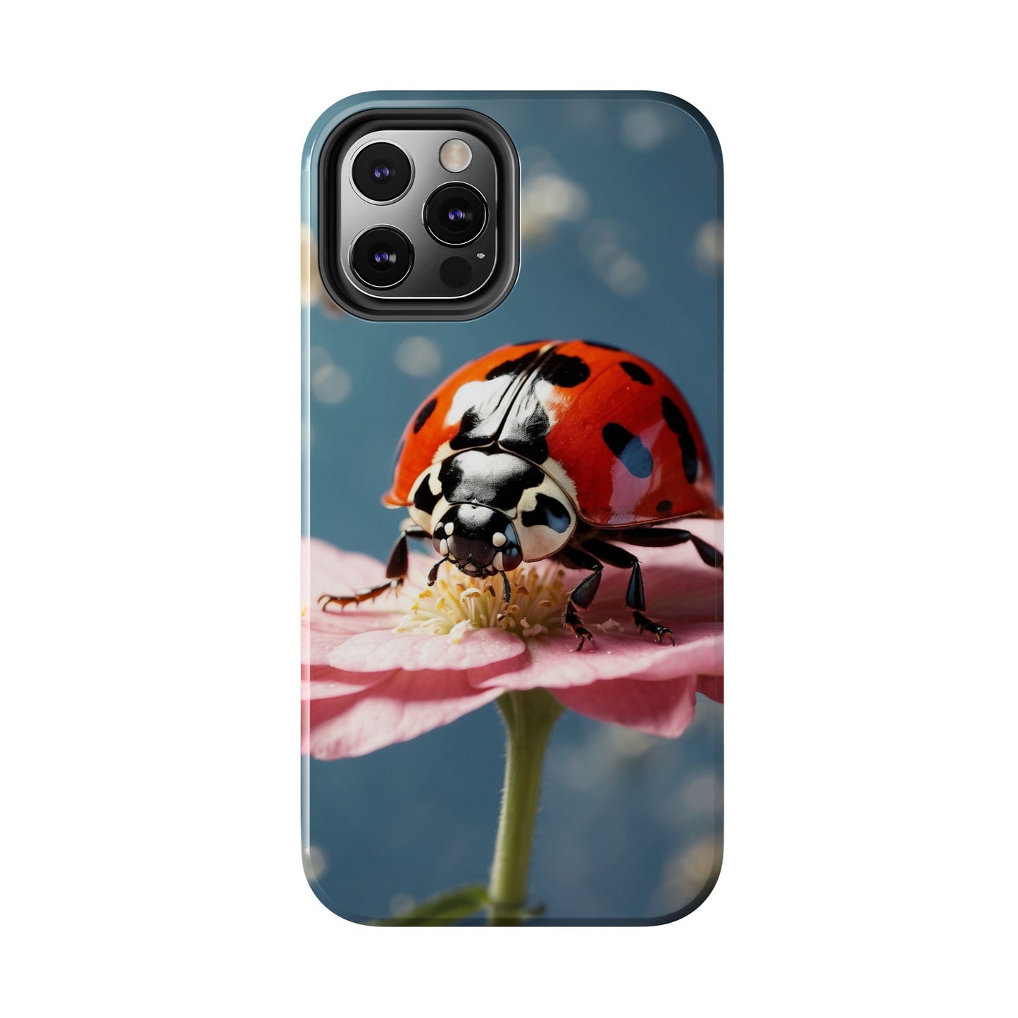 iPhone Case: Floral Ladybug Delight