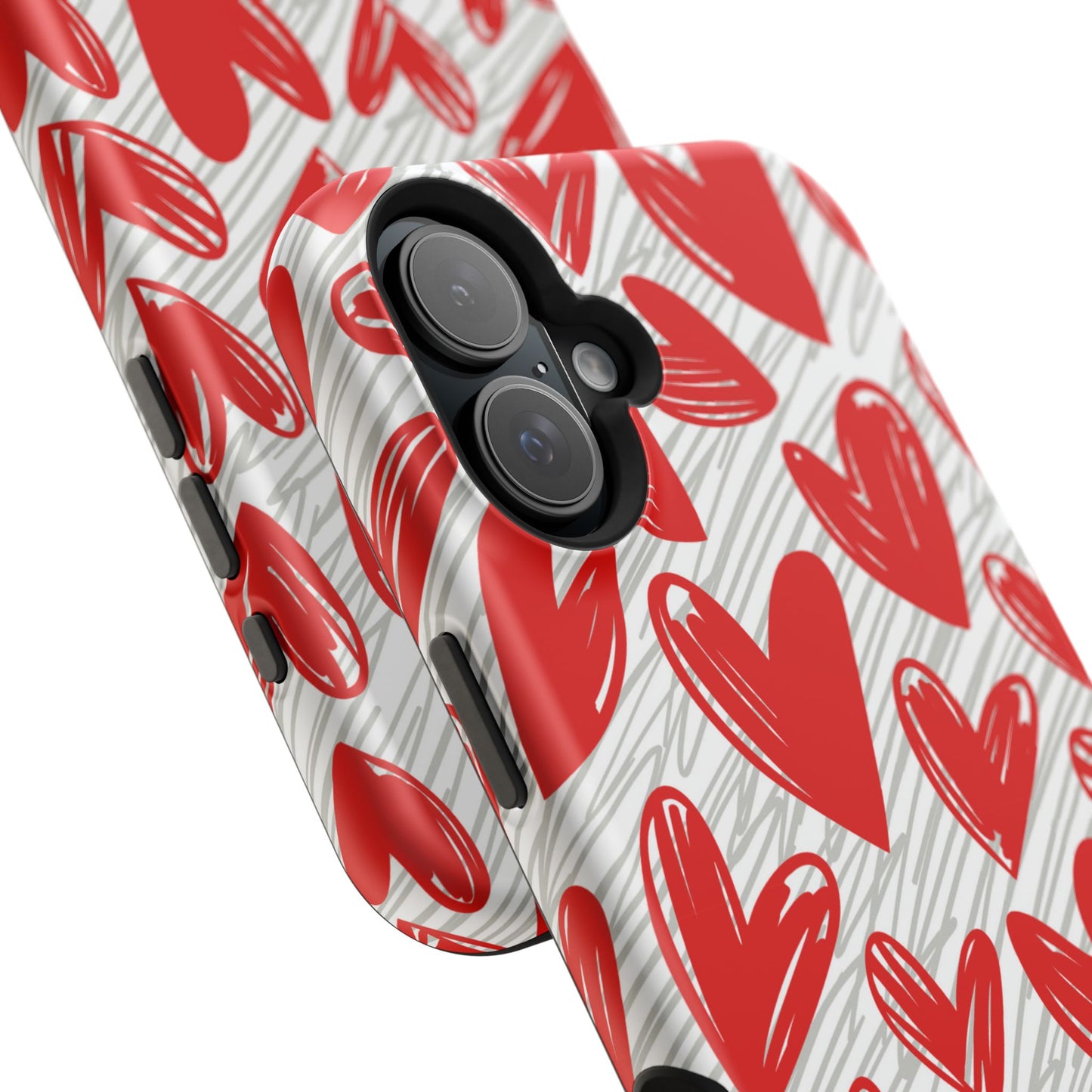 MagSafe Case: Whimsical Heart Doodle