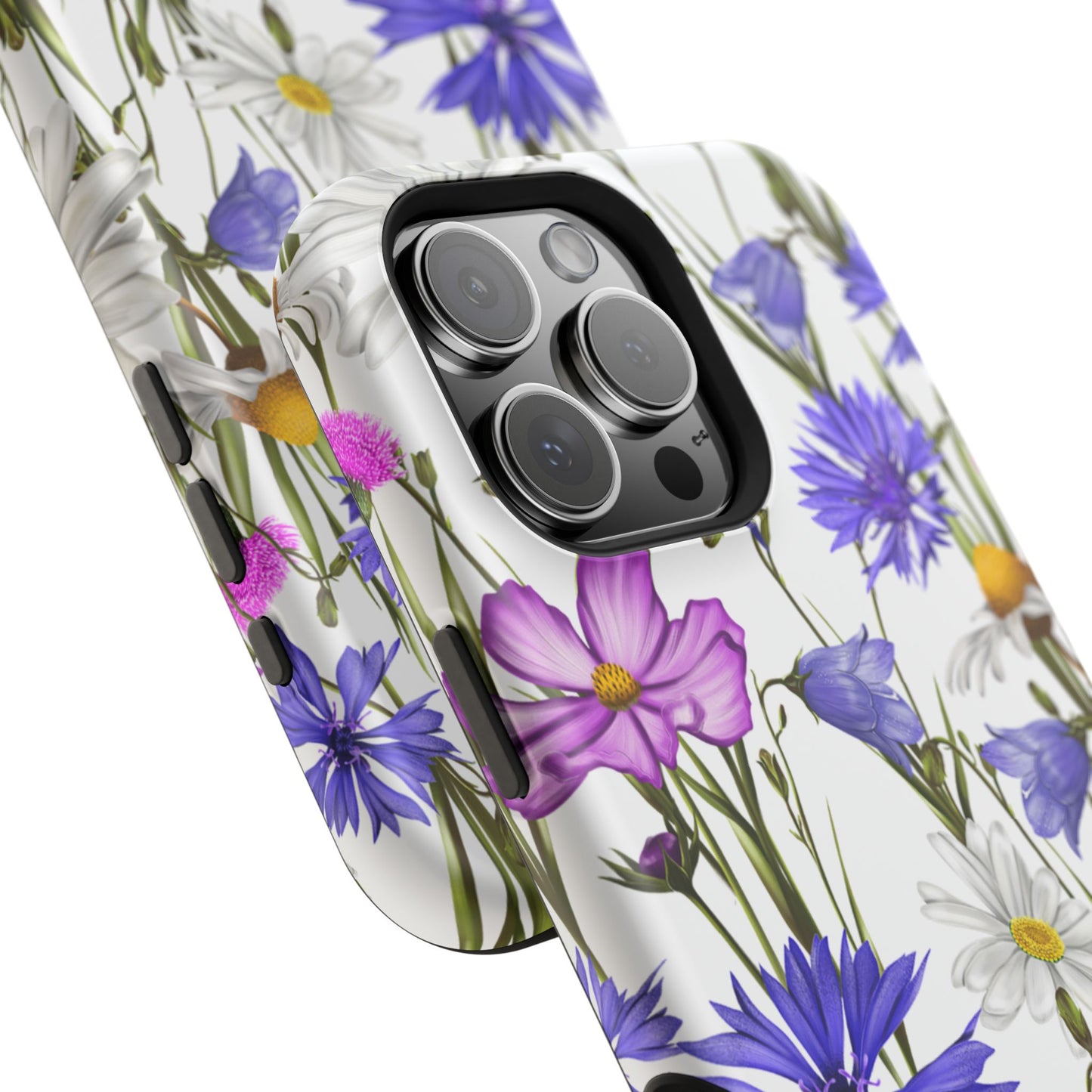 Wildflower Meadow MagSafe Case – Purple, Blue, and White Floral Design