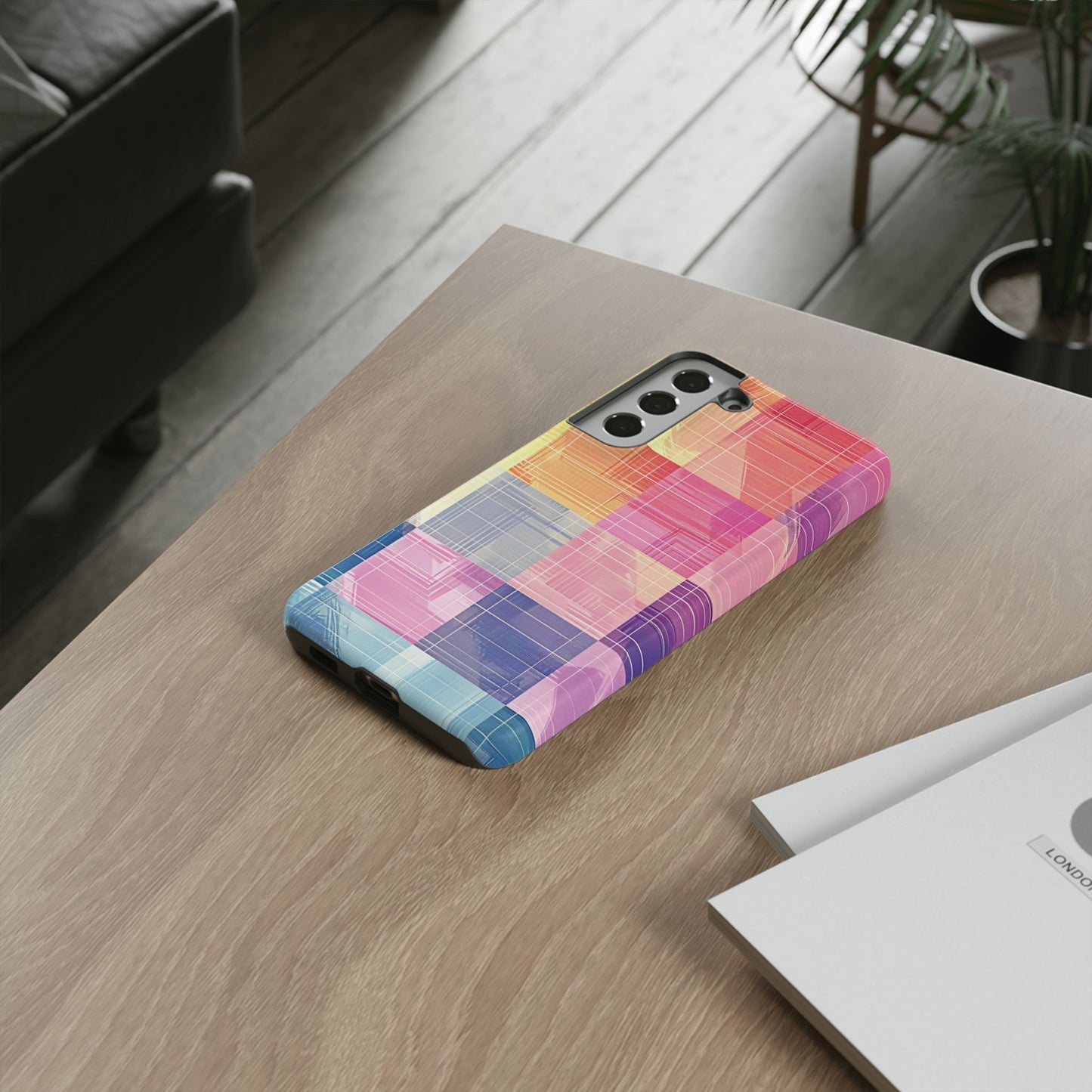 Pastel Panache Watercolor Plaid Case