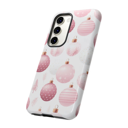 Samsung Galaxy Case: Merry in Pink – Christmas Balls