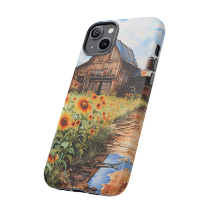 Sunflower iPhone Case  Rustic Farm Style