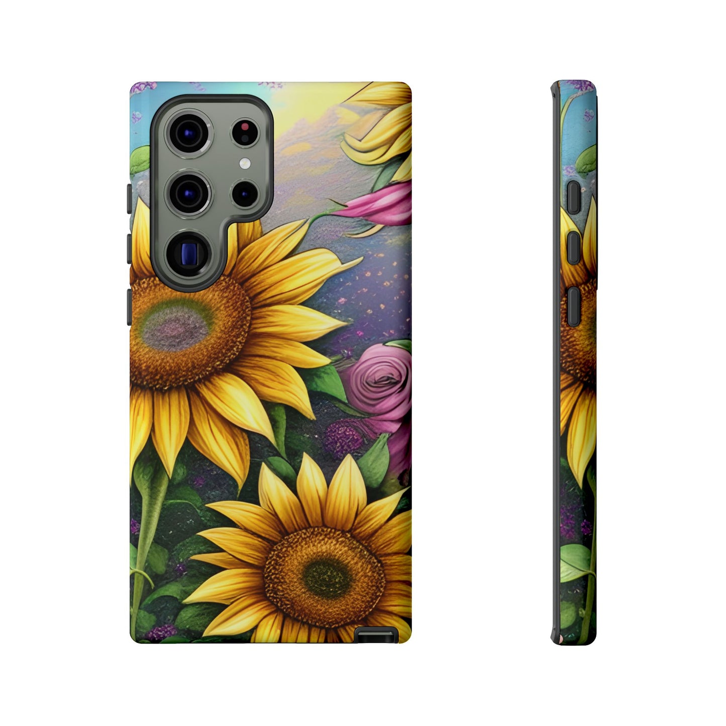 Whimsical Sunflower & Rose Garden - Samsung Galaxy Series Case