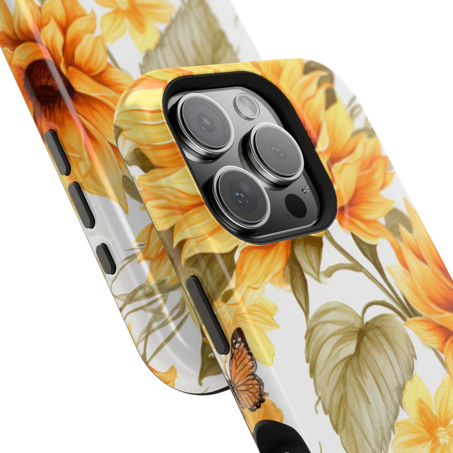 Sunflower & Butterfly Bliss - MagSafe iPhone Series Case