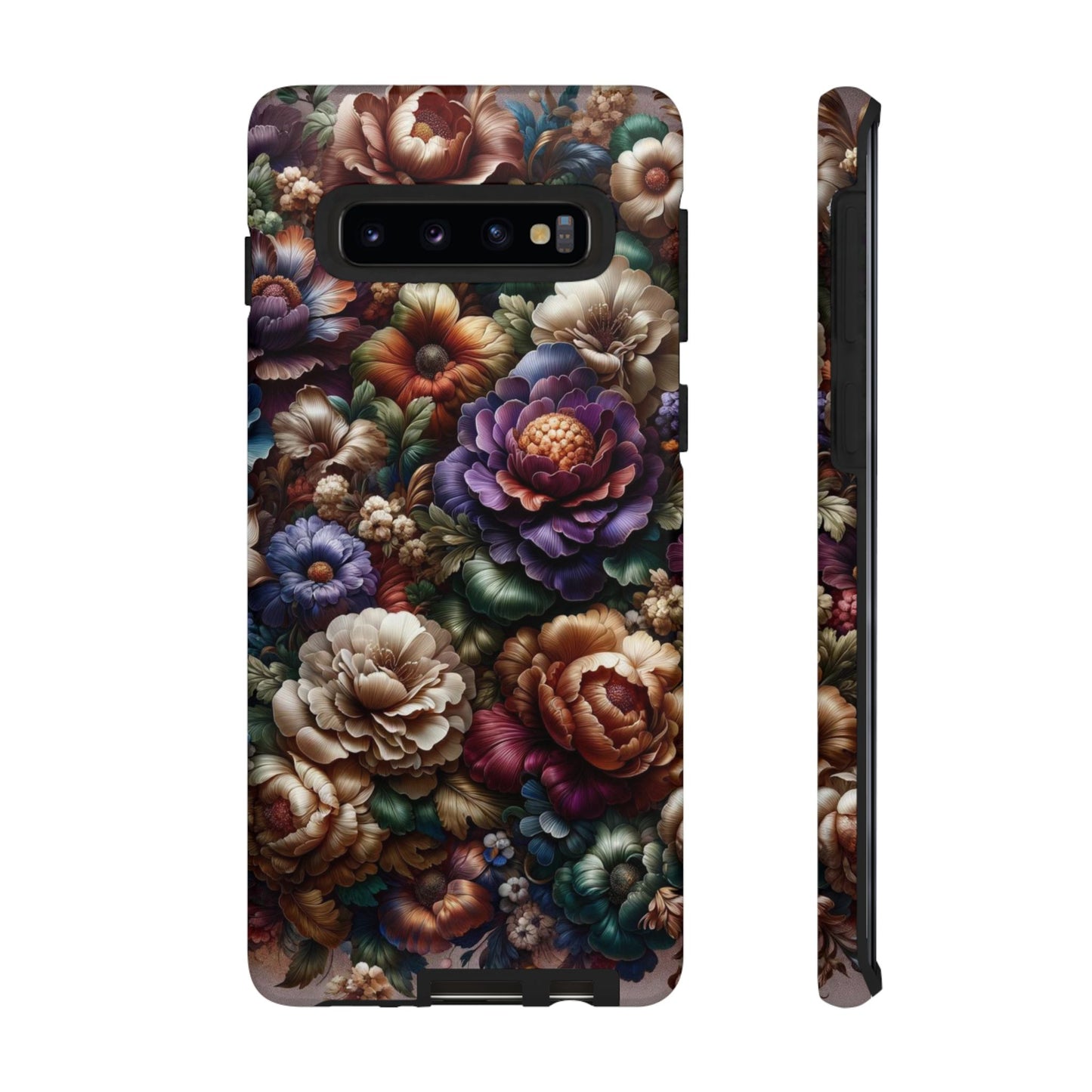 Floral Elegance For Samsung - Protective Dual-Layer Design with Vibrant Full-Wrap Print