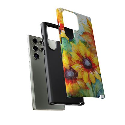 Watercolor Sunflower Splash - Samsung Galaxy Series Case