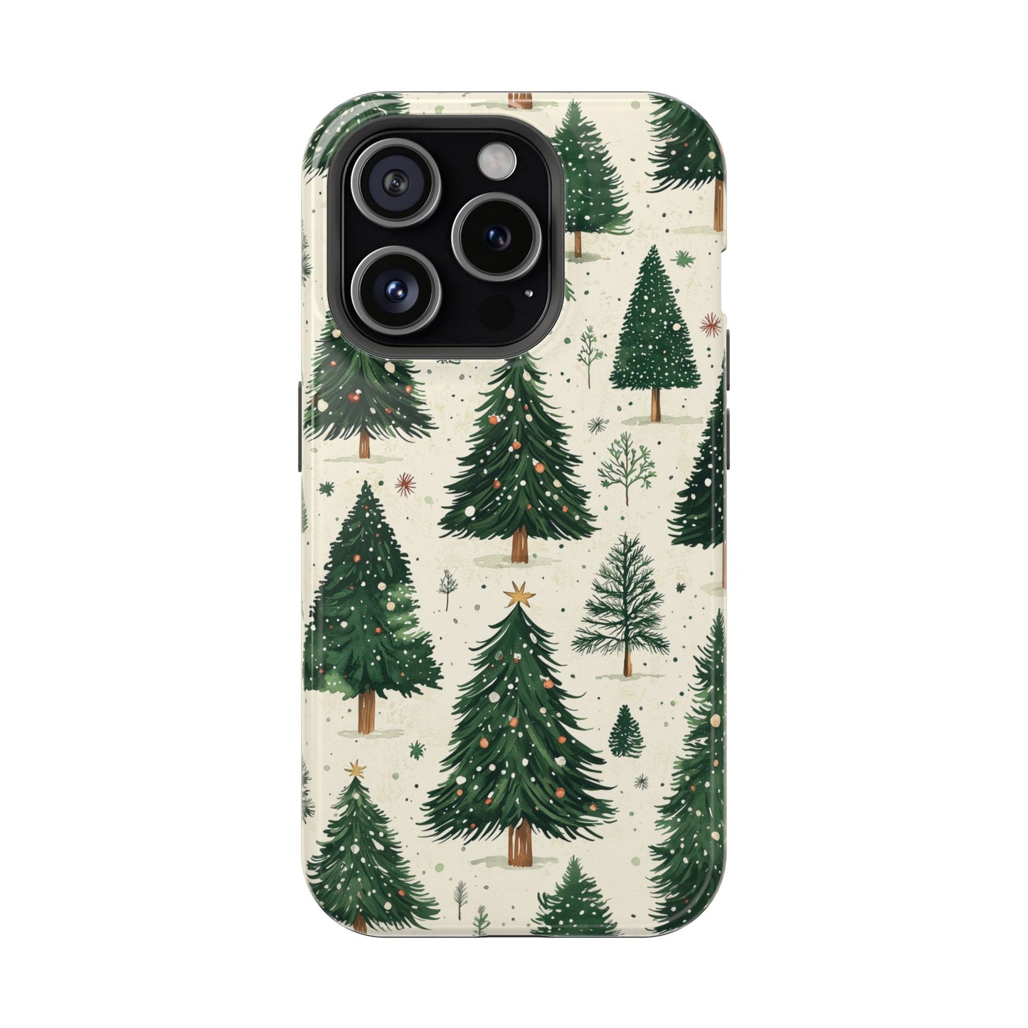 Festive Christmas Tree Forest Pattern – MagSafe iPhone Series Case