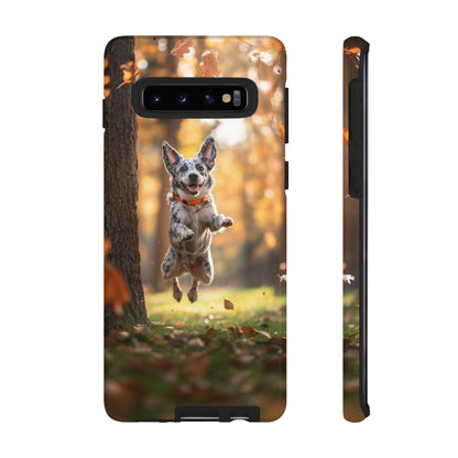 Energetic Blue Heeler Forest Pup Samsung Galaxy Case – Durable Outdoor-Inspired Design