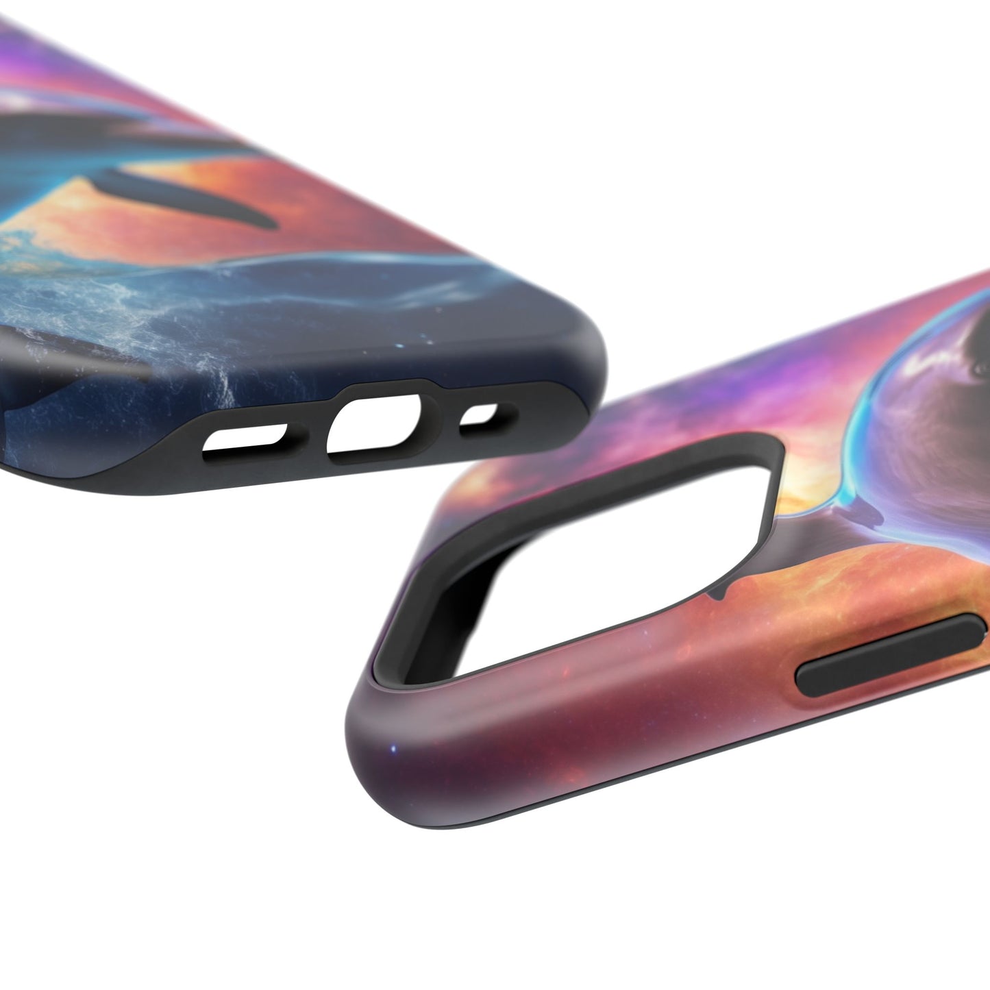 Cosmic Dolphin Galaxy Art - MagSafe-Compatible Case