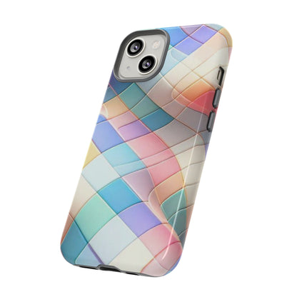 Pastel Prism Plaid iPhone Case