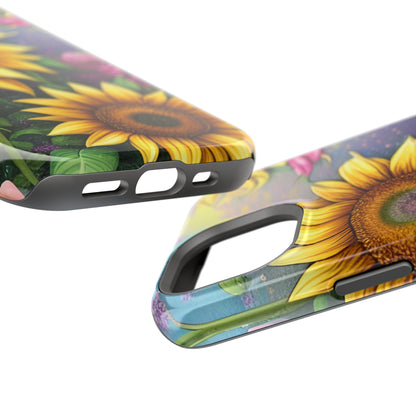 Whimsical Sunflower & Rose Garden - MagSafe iPhone Series Case