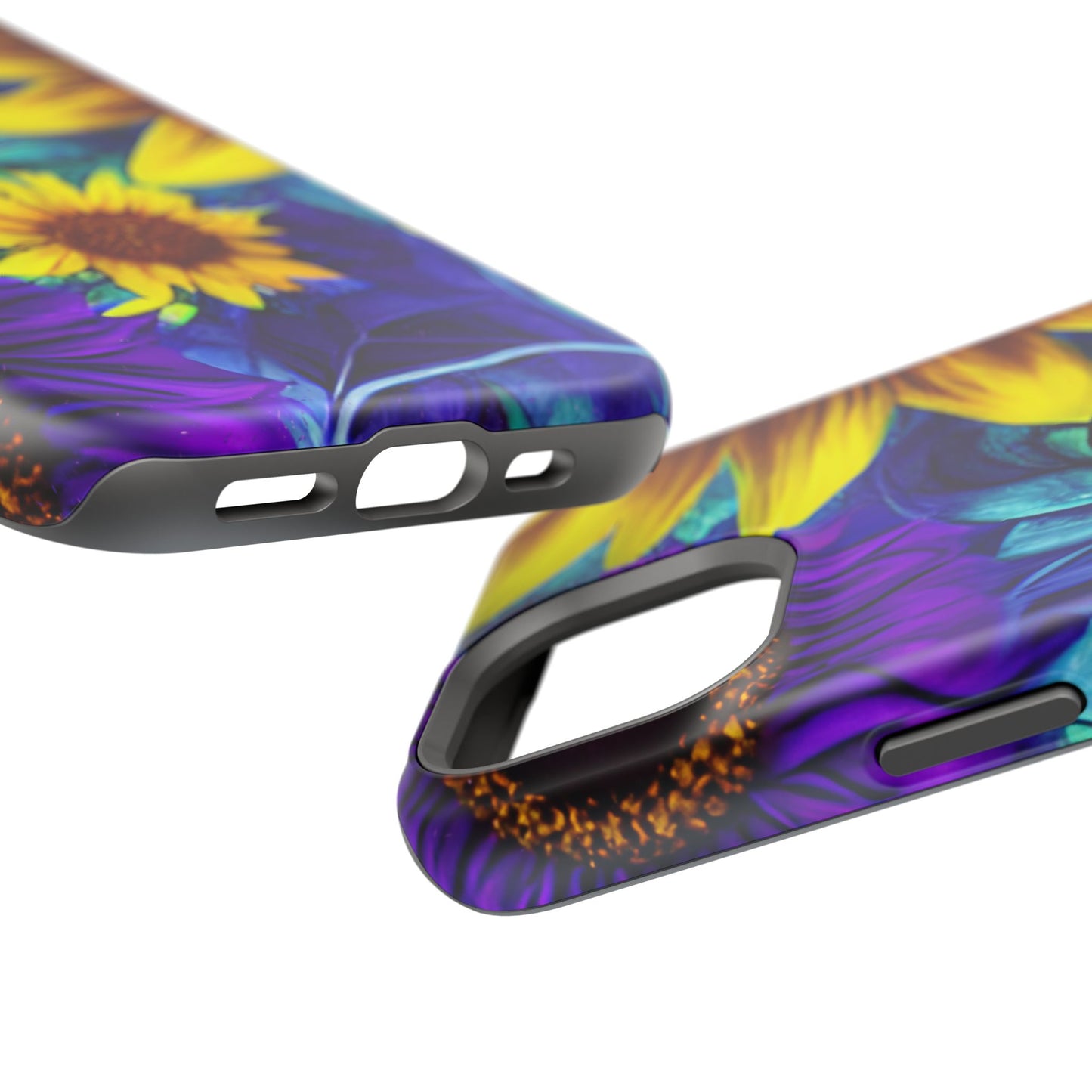 Purple & Gold Sunflower Dream - MagSafe iPhone Series Case