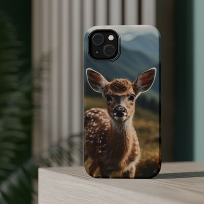 Gentle Fawn in Mountain Meadows MagSafe iPhone Case